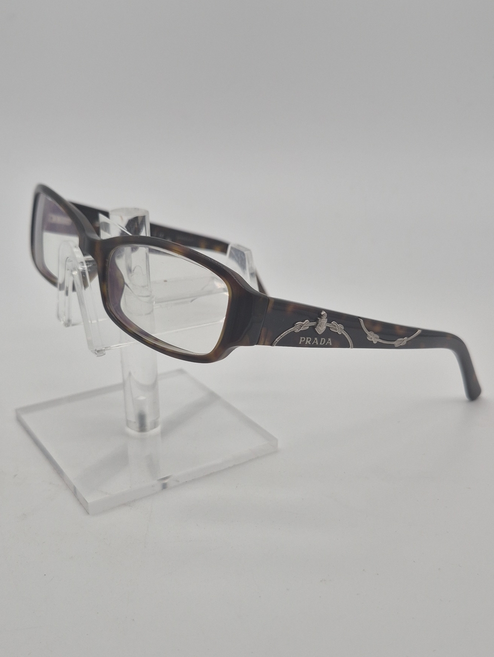 Prada Brown Tortoiseshell Women's Designer Glasses VPR15L